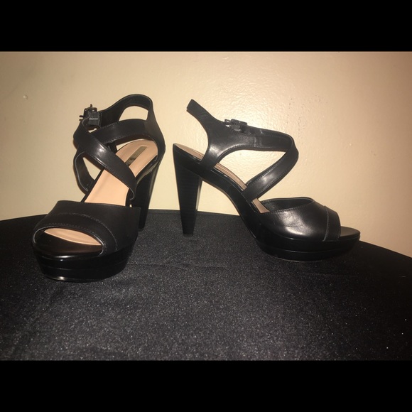 Audrey Brooke Shoes - Audrey Brooke size 10 criss cross black high heels